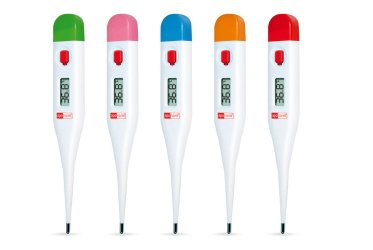 Fünf Fieberthermometer